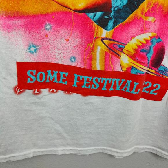 Doja Cat Coachella 2022 Graphic T-Shirt Size Large White Some Festival Hip Hop - Picture 3 of 6